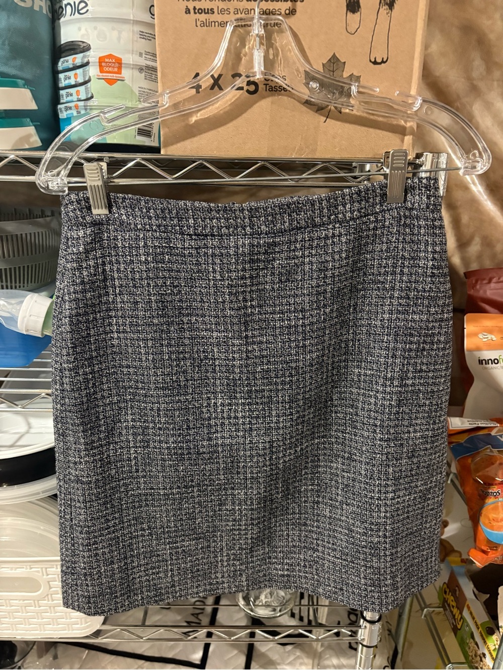 RW&CO. Grey Tweed Mini Skirt
